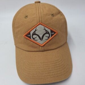Realtree Hat Snapback Brown Canvas Outdoors Hunt Fish Cotton Casual Wear Men